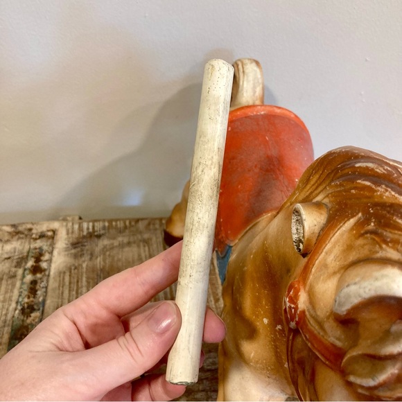 Vintage Plastic Horse with Colorful Saddle 13” Tall - Picture 16 of 16